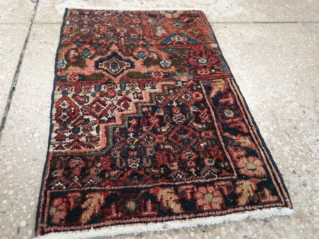 Vintage Persian Kurdish Sampler Rug, No.21644 - Staging