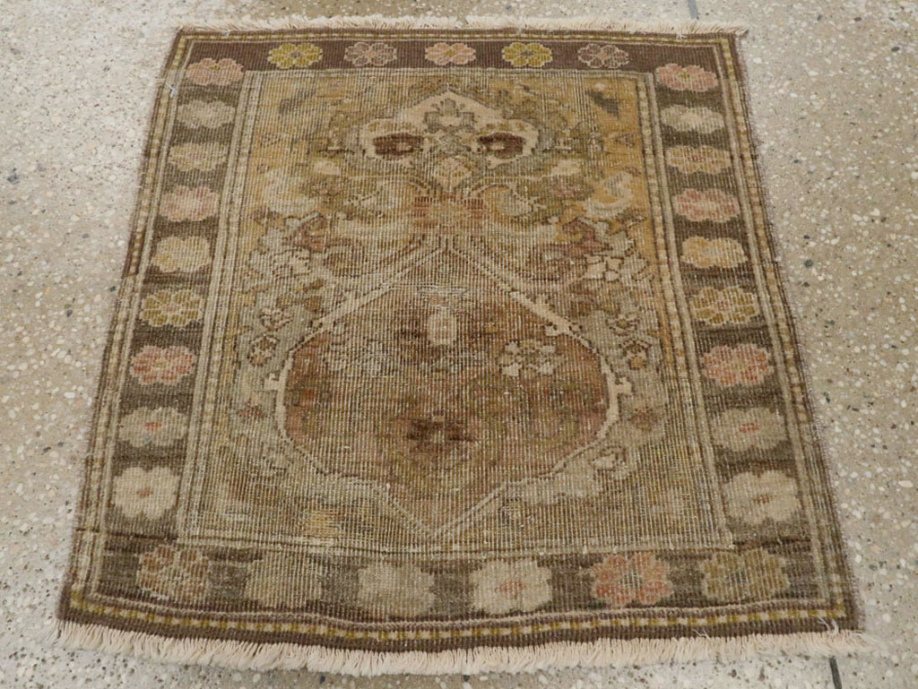 Antique Persian Malayer Square Rug, No.21645 - Staging