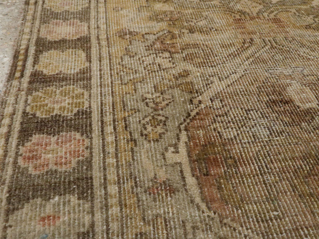 Antique Persian Malayer Square Rug, No.21645 - Staging