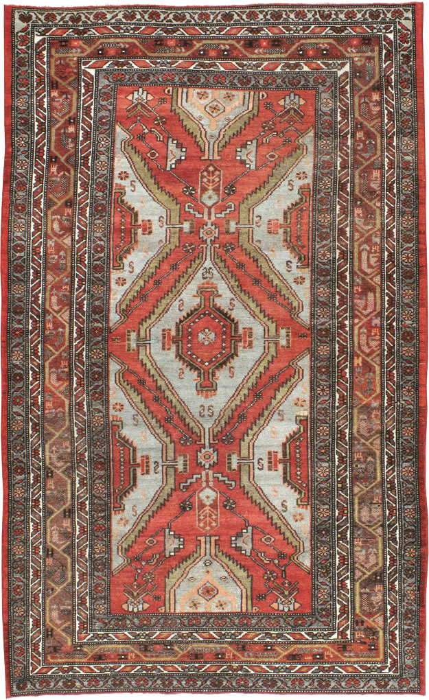 Vintage Persian Malayer Rug, No.21653 - Staging
