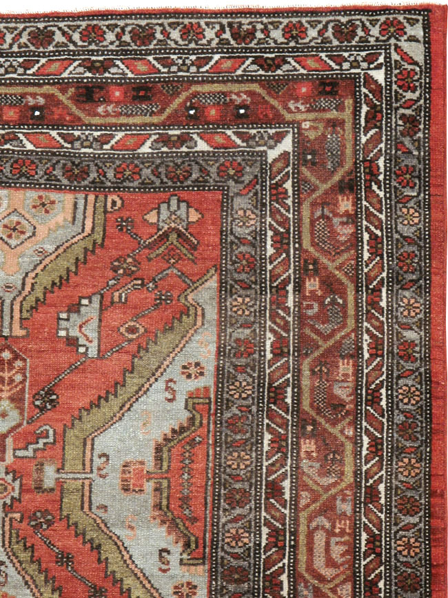 Vintage Persian Malayer Rug, No.21653 - Staging