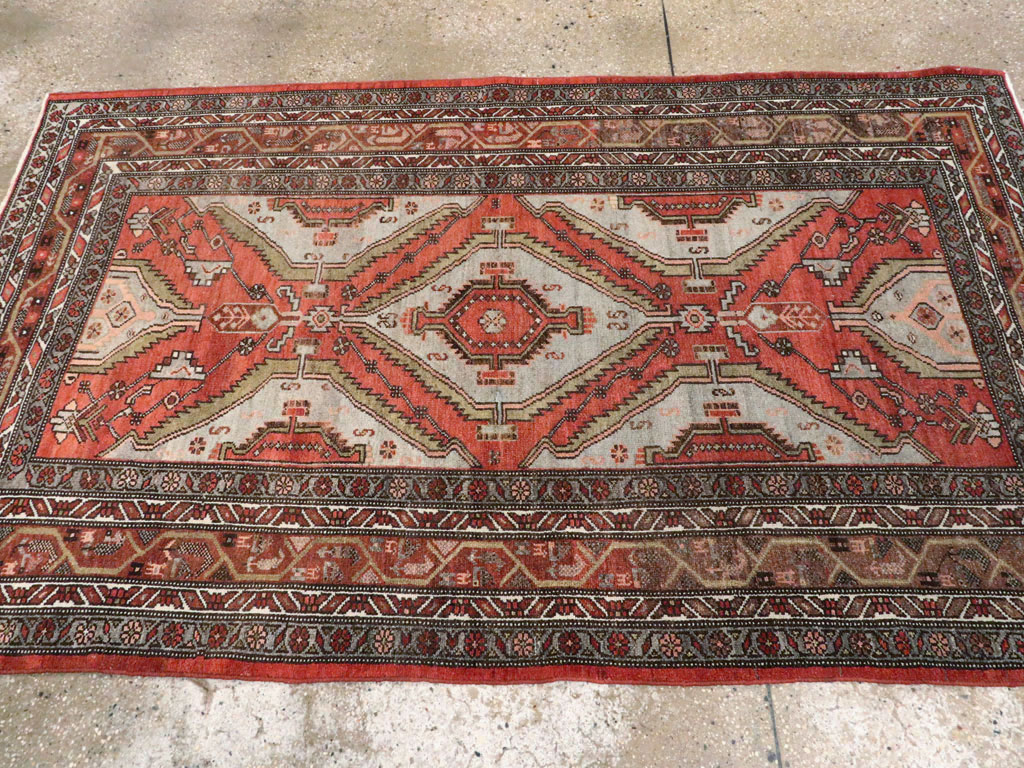 Vintage Persian Malayer Rug, No.21653 - Staging