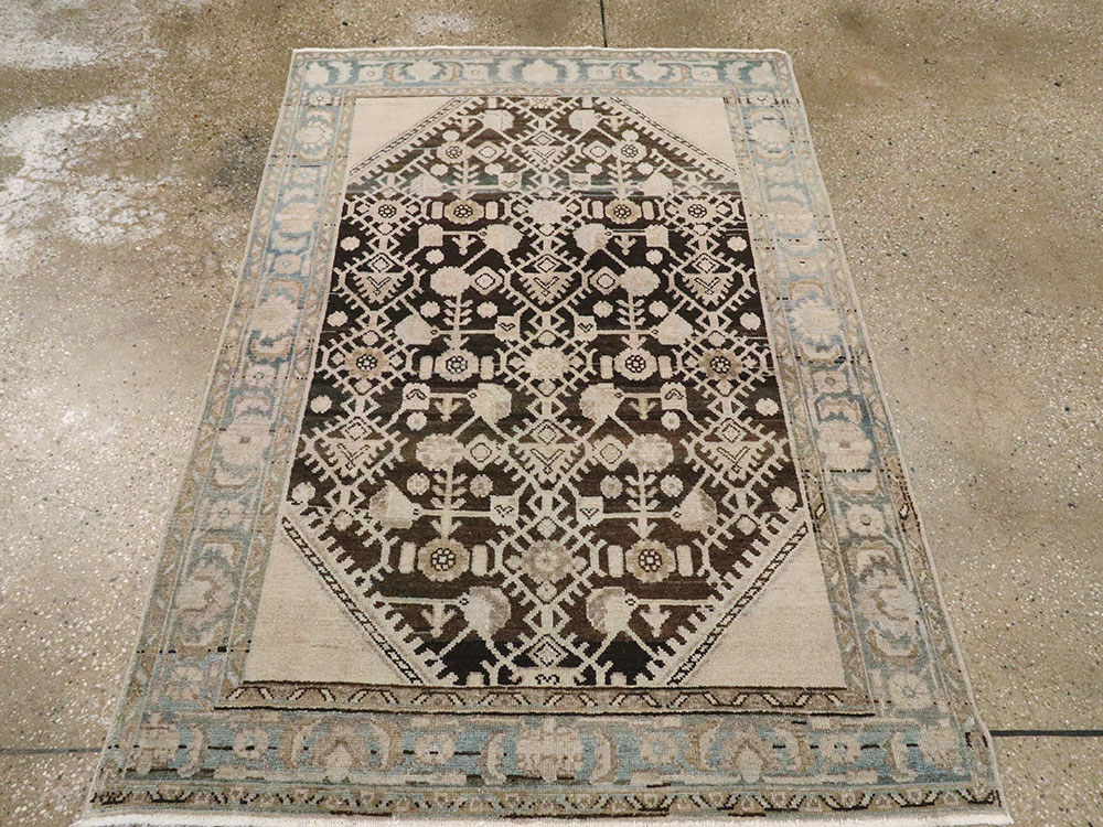 Vintage Persian Malayer Rug, No.21656 - Staging