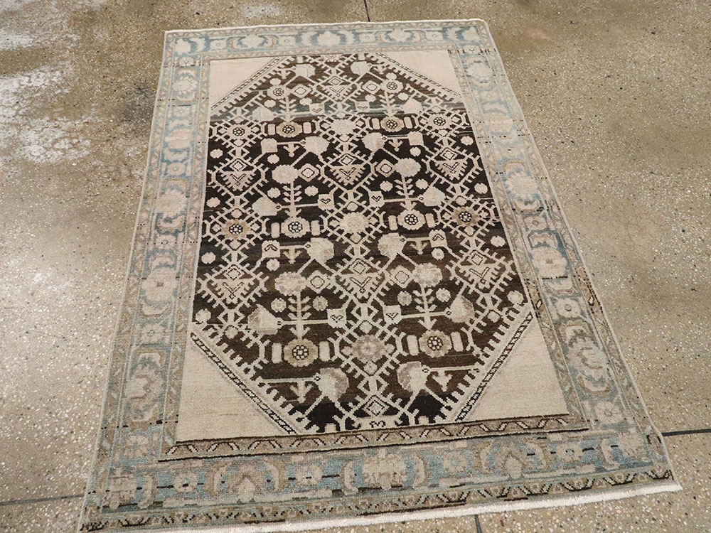 Vintage Persian Malayer Rug, No.21656 - Staging