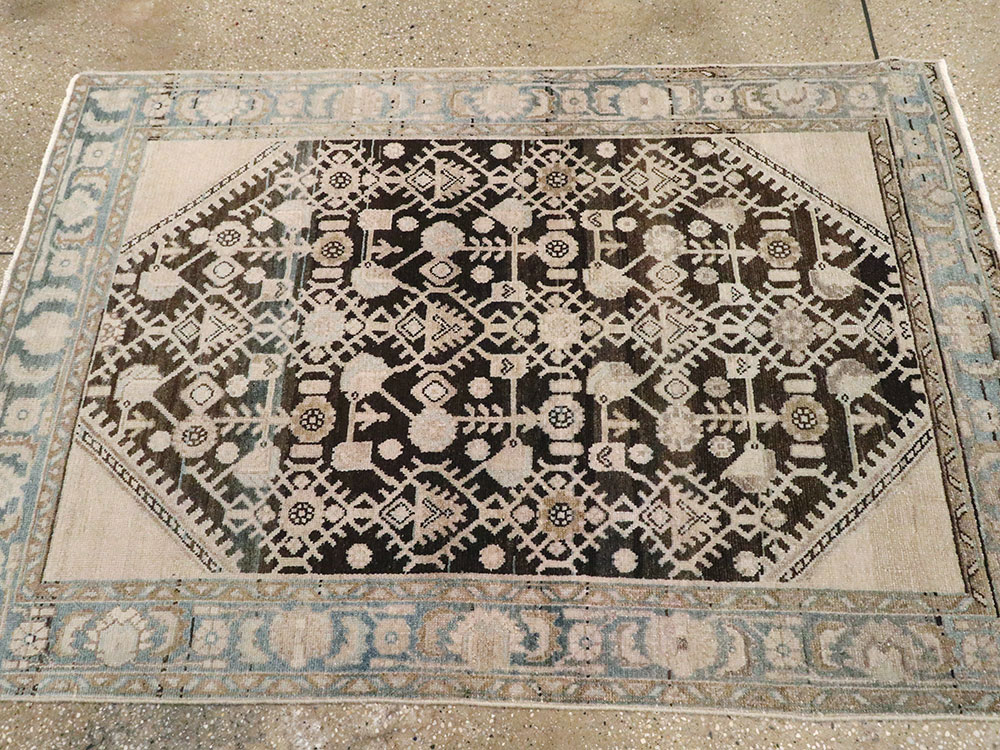 Vintage Persian Malayer Rug, No.21656 - Staging