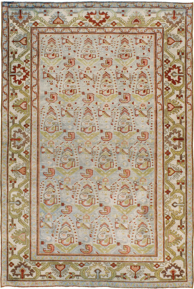 Vintage Persian Malayer Rug, No.21657 - Staging