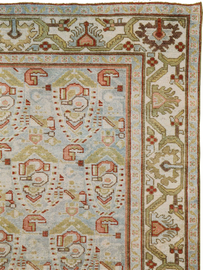 Vintage Persian Malayer Rug, No.21657 - Staging