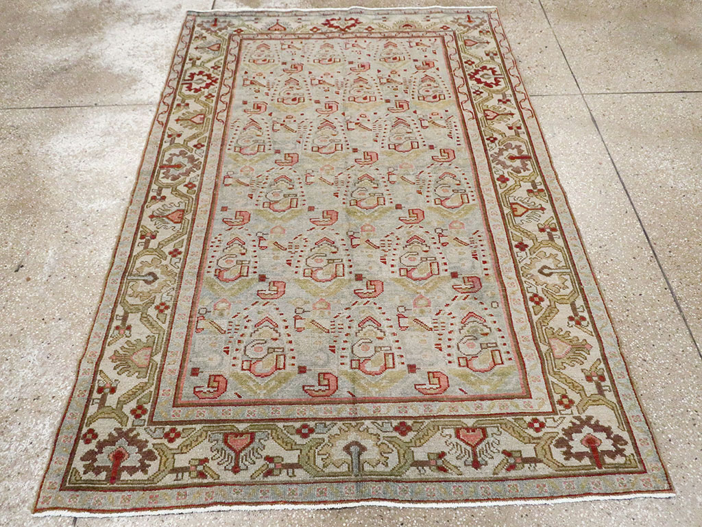 Vintage Persian Malayer Rug, No.21657 - Staging