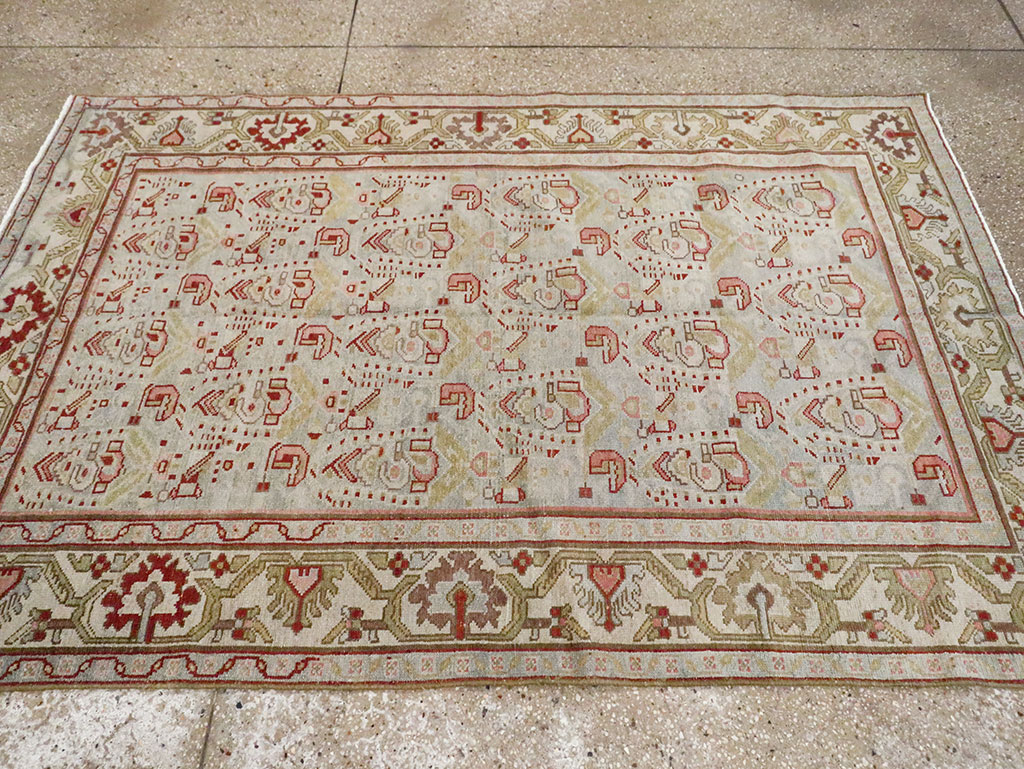 Vintage Persian Malayer Rug, No.21657 - Staging