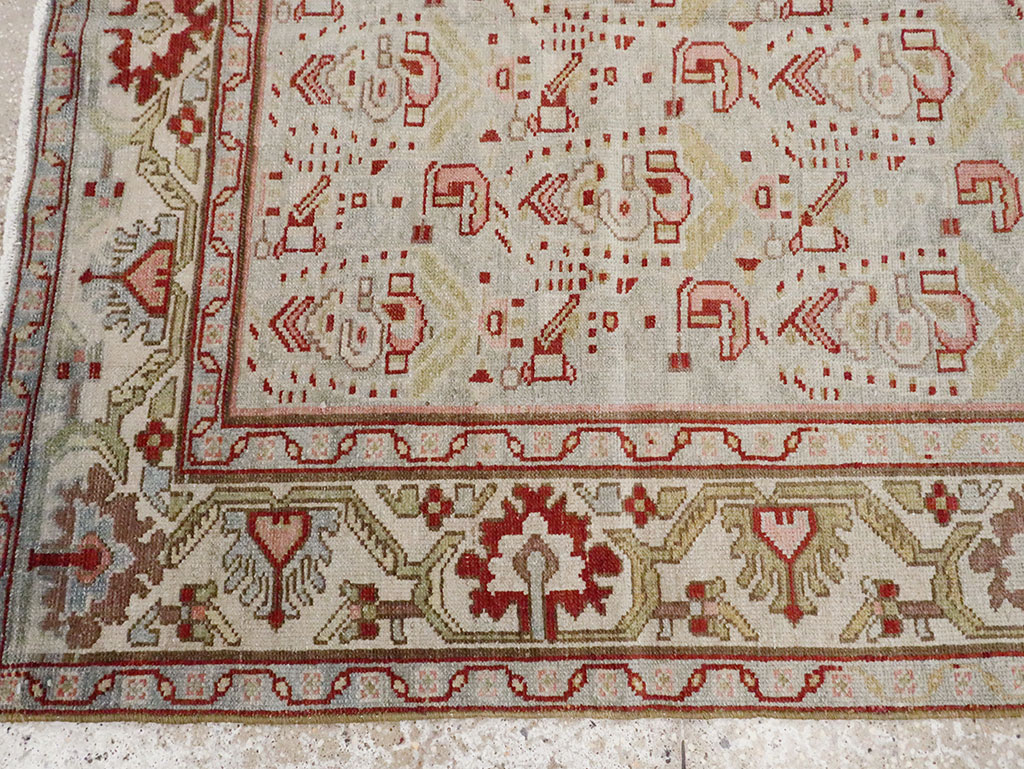 Vintage Persian Malayer Rug, No.21657 - Staging