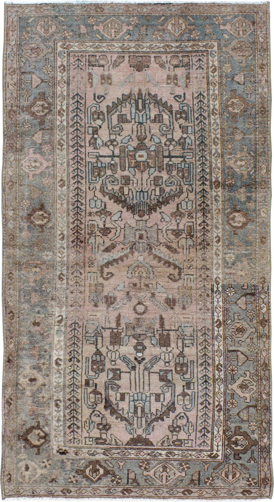 Vintage Persian Malayer Rug, No.21660 - Staging