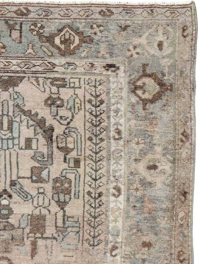 Vintage Persian Malayer Rug, No.21660 - Staging
