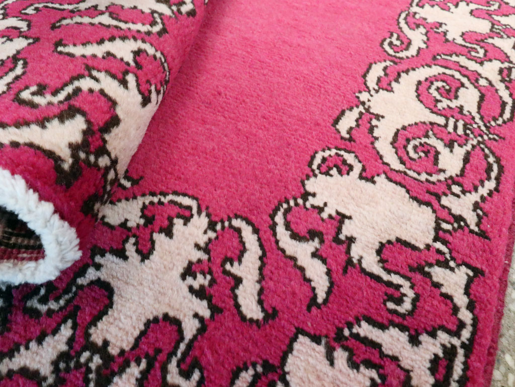 Vintage Persian Tabriz Rug (Pair: 1 of 2), No.21665 - Staging