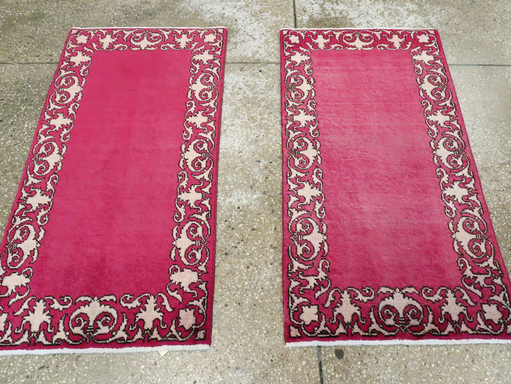 Vintage Persian Tabriz Rug (Pair: 1 of 2), No.21665 - Staging