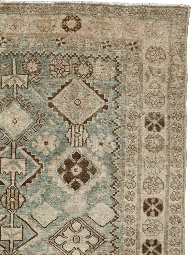 Antique Persian Kurdish Bidjar Rug, No.21672 - Staging