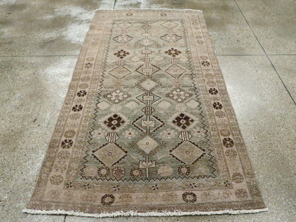 Antique Persian Kurdish Bidjar Rug, No.21672 - Staging