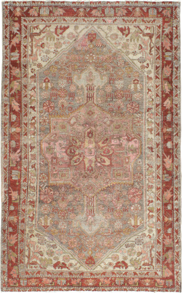 Vintage Persian Kurdish Rug, No.21673 - Staging