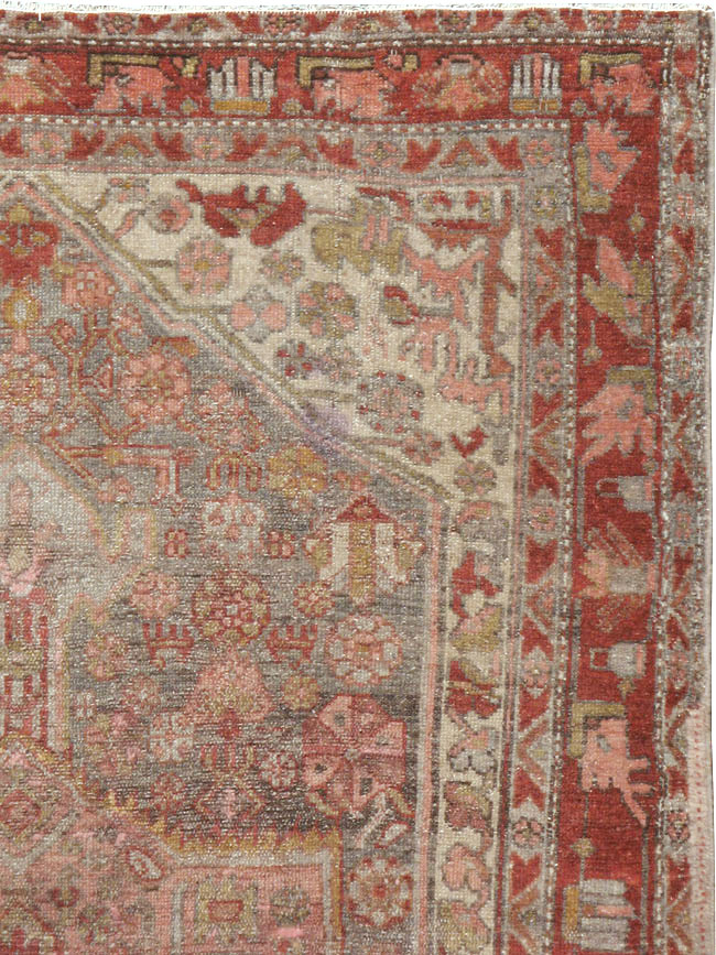 Vintage Persian Kurdish Rug, No.21673 - Staging