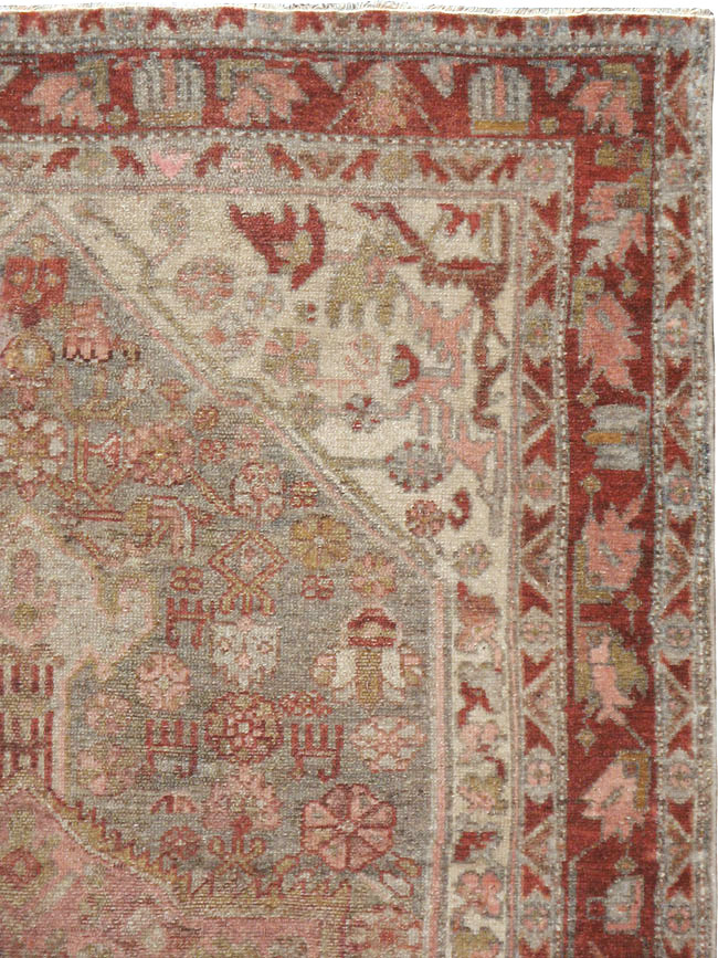 Vintage Persian Kurdish Rug, No.21673 - Staging