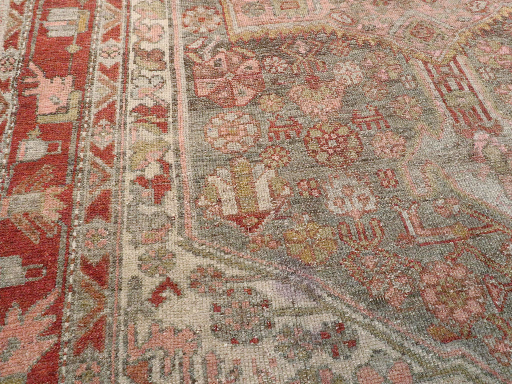Vintage Persian Kurdish Rug, No.21673 - Staging