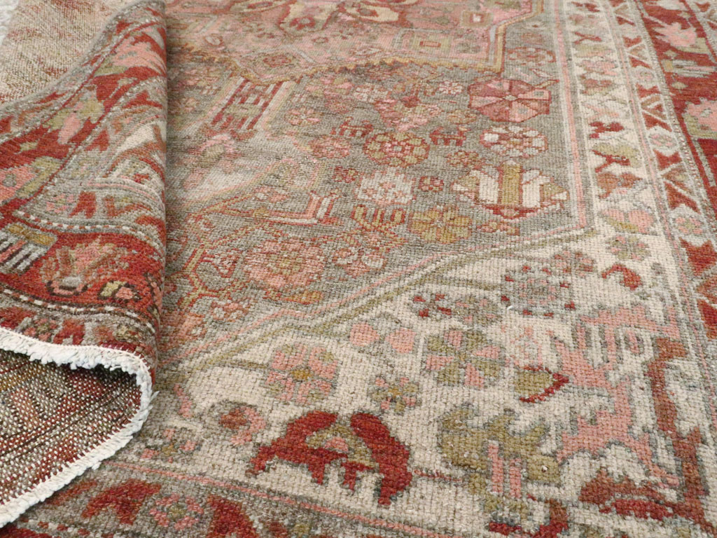 Vintage Persian Kurdish Rug, No.21673 - Staging
