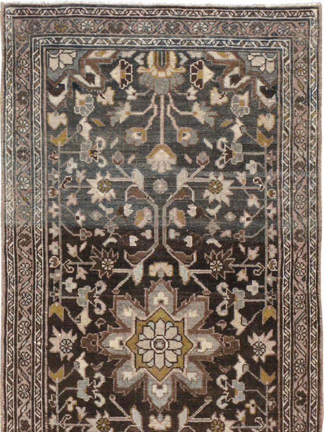 Vintage Persian Malayer Runner, No.21675 - Staging