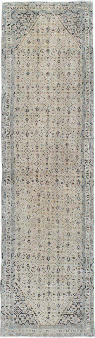 Vintage Persian Tabriz Runner, No.21676 - Staging