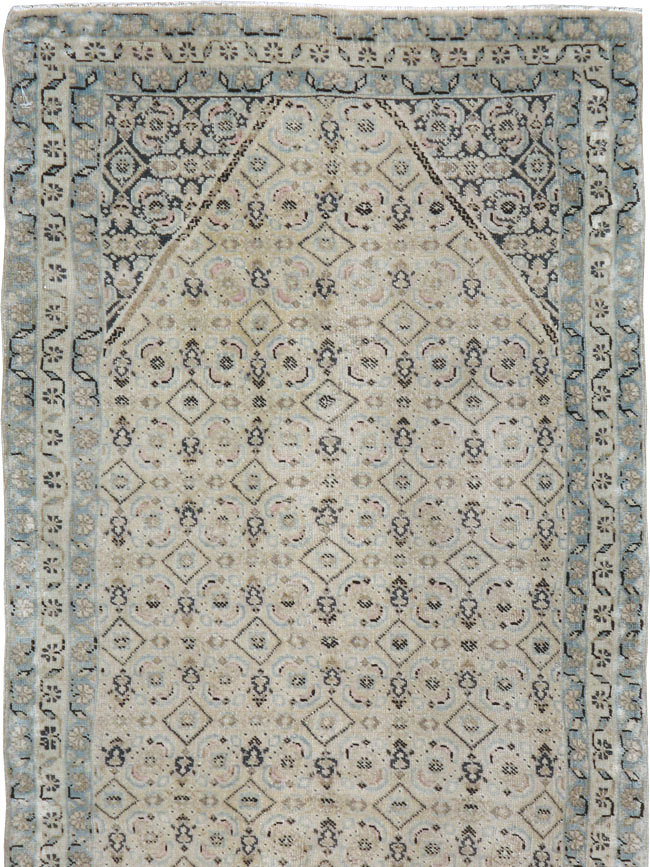 Vintage Persian Tabriz Runner, No.21676 - Staging