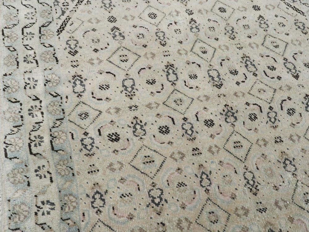 Vintage Persian Tabriz Runner, No.21676 - Staging