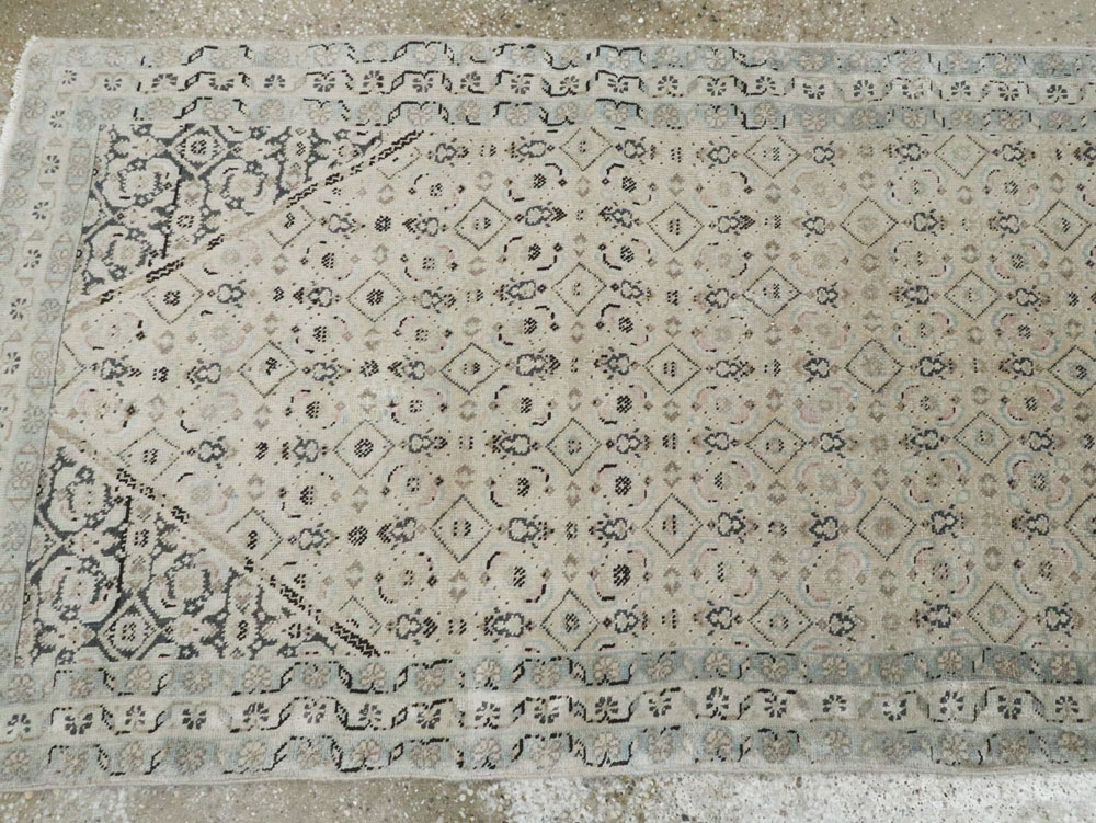 Vintage Persian Tabriz Runner, No.21676 - Staging