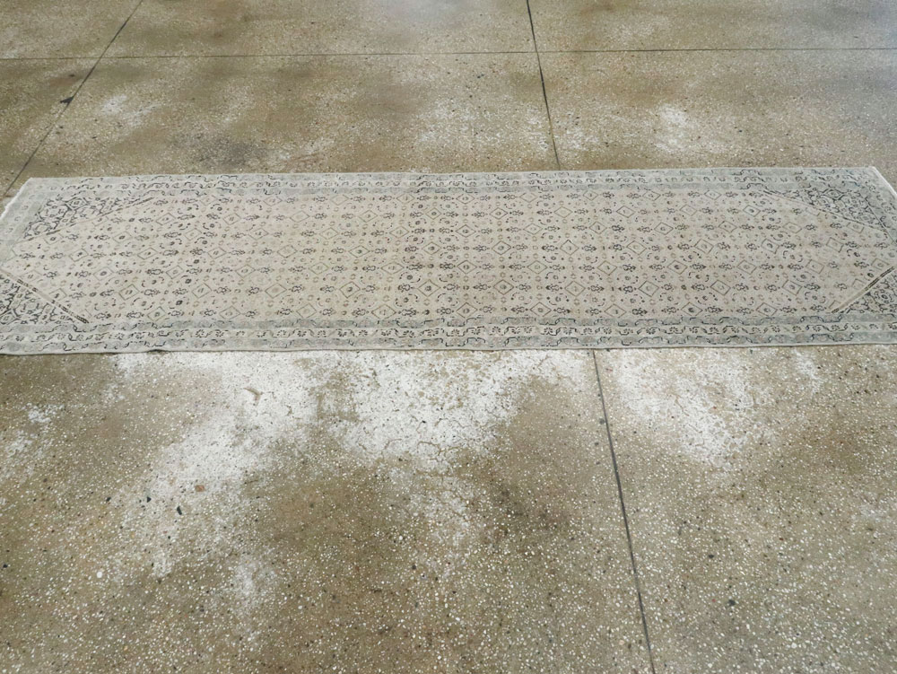 Vintage Persian Tabriz Runner, No.21676 - Staging