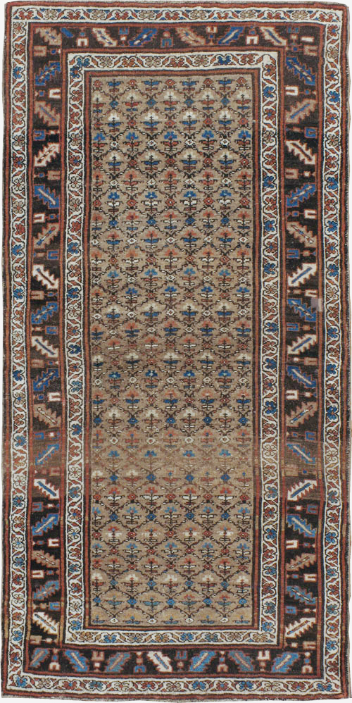 Antique Persian Kurdish Rug, No.21689 - Staging