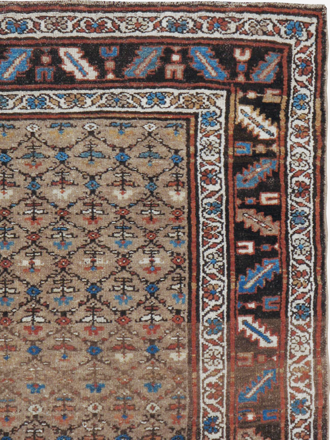 Antique Persian Kurdish Rug, No.21689 - Staging