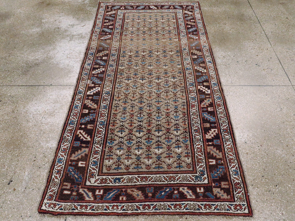 Antique Persian Kurdish Rug, No.21689 - Staging