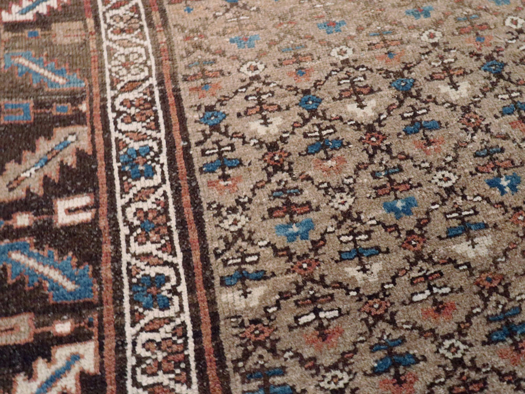 Antique Persian Kurdish Rug, No.21689 - Staging