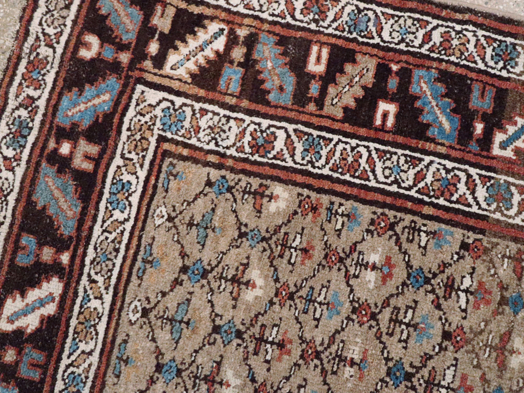 Antique Persian Kurdish Rug, No.21689 - Staging
