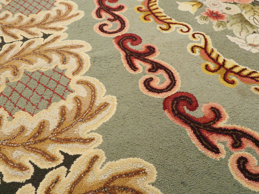 Antique American Hook Rug, No.21695 - Staging