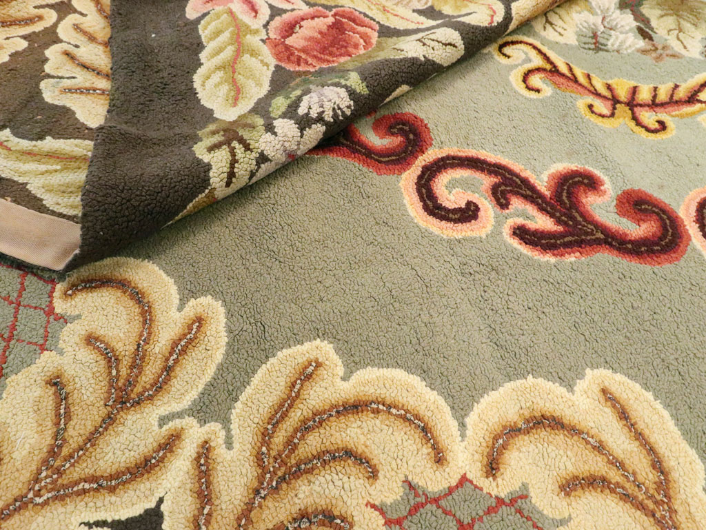 Antique American Hook Rug, No.21695 - Staging