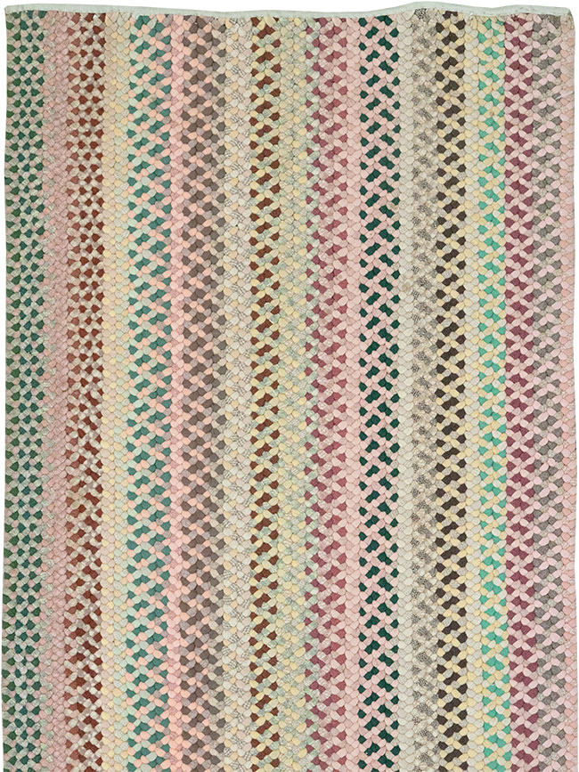 Vintage American Braided Runner, No.21697 - Staging