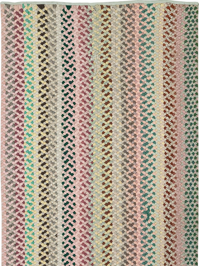 Vintage American Braided Runner, No.21697 - Staging