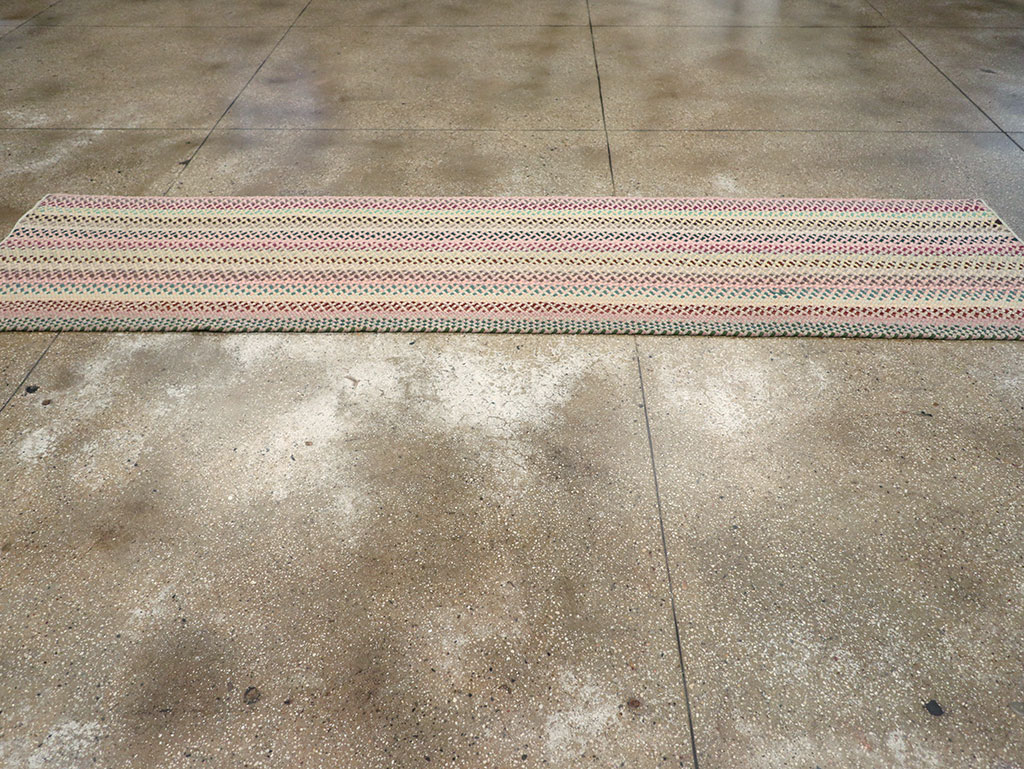 Vintage American Braided Runner, No.21697 - Staging