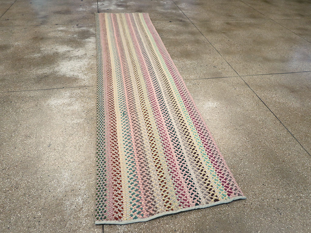 Vintage American Braided Runner, No.21697 - Staging