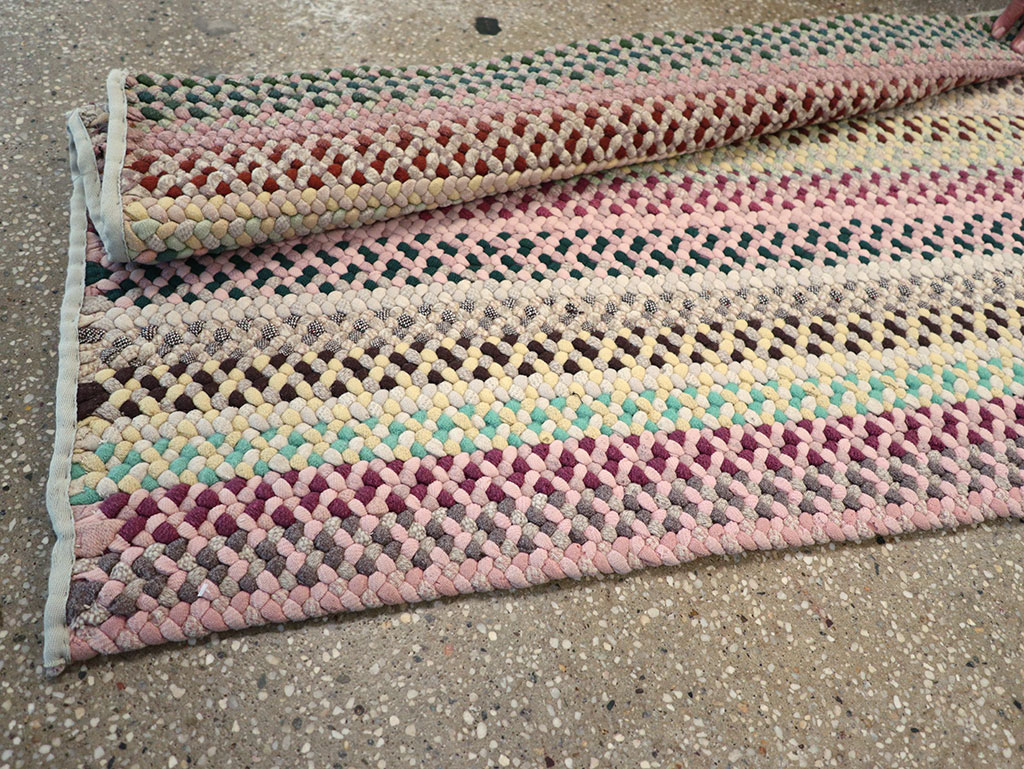 Vintage American Braided Runner, No.21697 - Staging