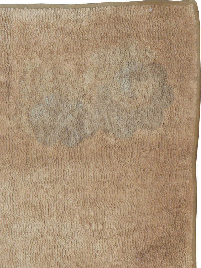 Vintage American Hooked Pictorial Accent Rug, No.21698 - Staging