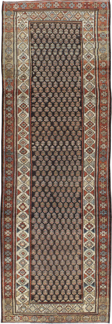 Antique Persian Kurdish Rug, No.21706 - Staging