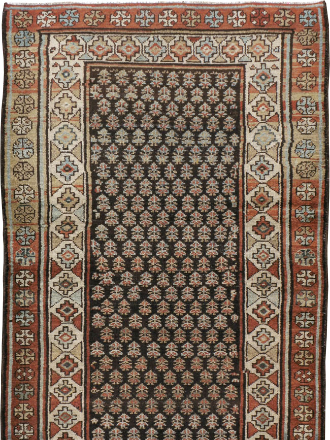 Antique Persian Kurdish Rug, No.21706 - Staging