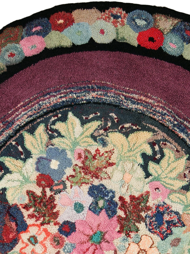 Antique American Hook Rug, No.21716 - Staging