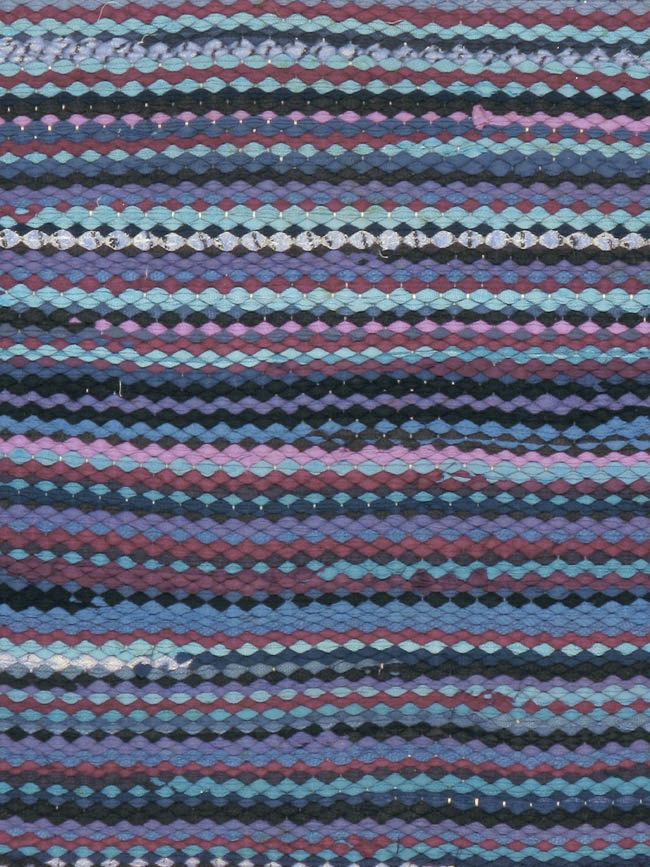 Vintage American Braid Rug, No.21717 - Staging