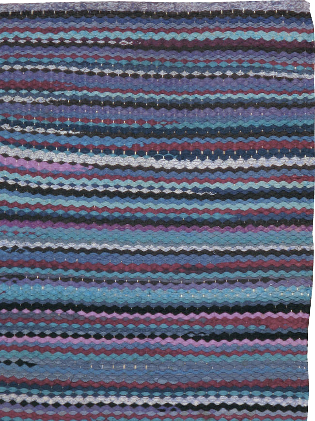 Vintage American Braid Rug, No.21717 - Staging