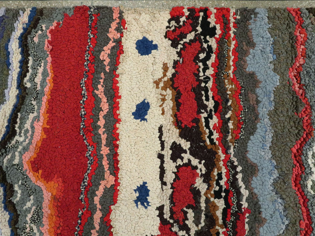 Antique American Hook Rug, No.21721 - Staging